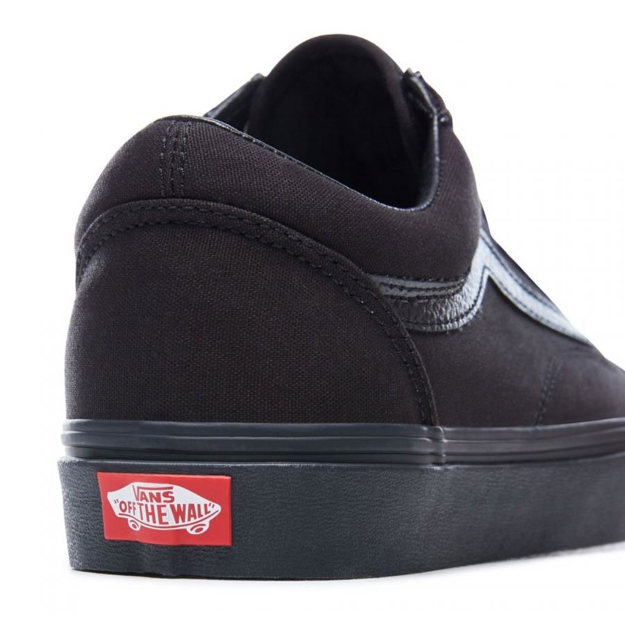 vans school shoes black