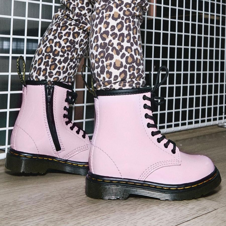 pink infant doc martens