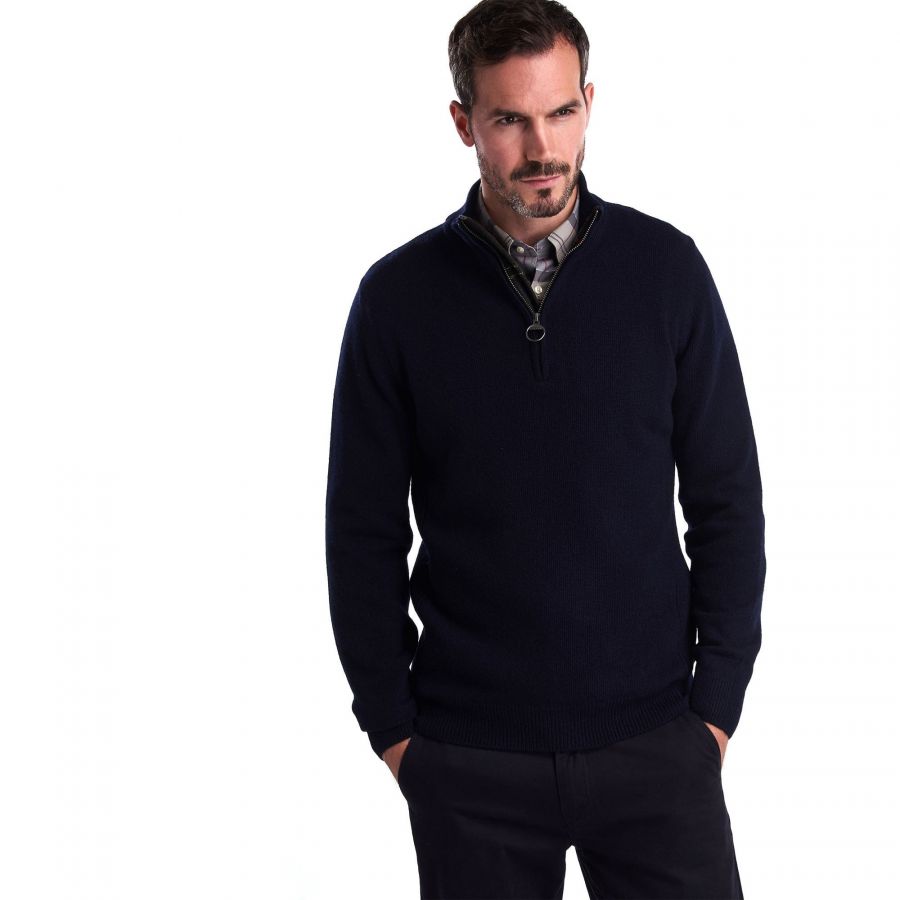 navy barbour jumper