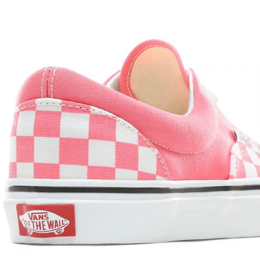 vans checkered pink shoes