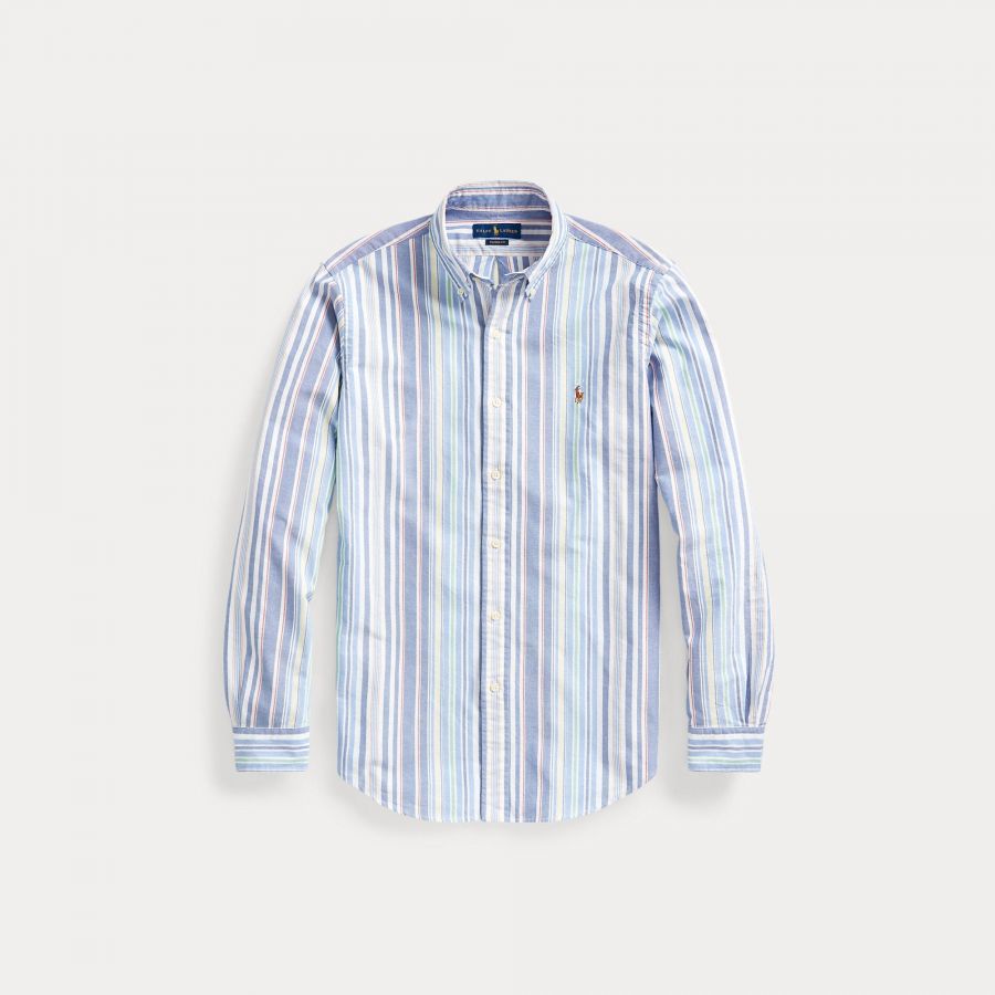 ralph lauren custom fit striped shirt