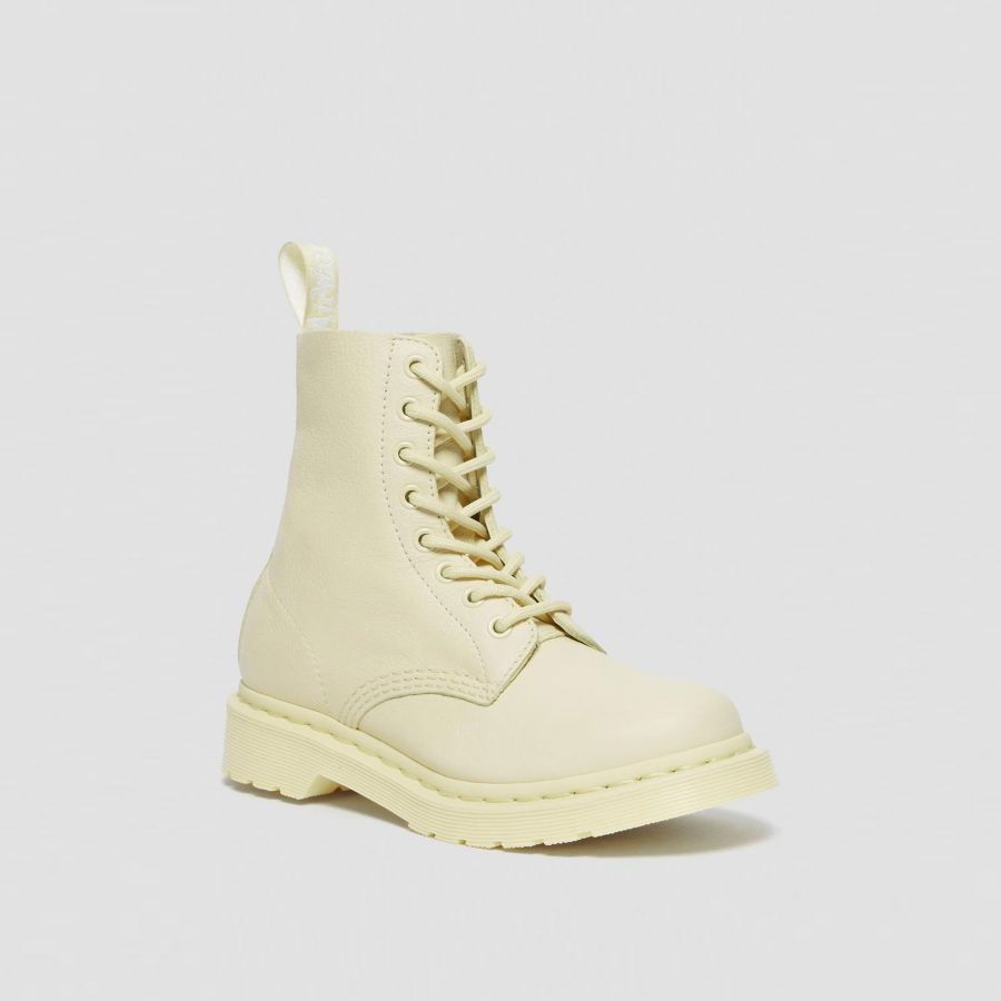 cream dr martens boots