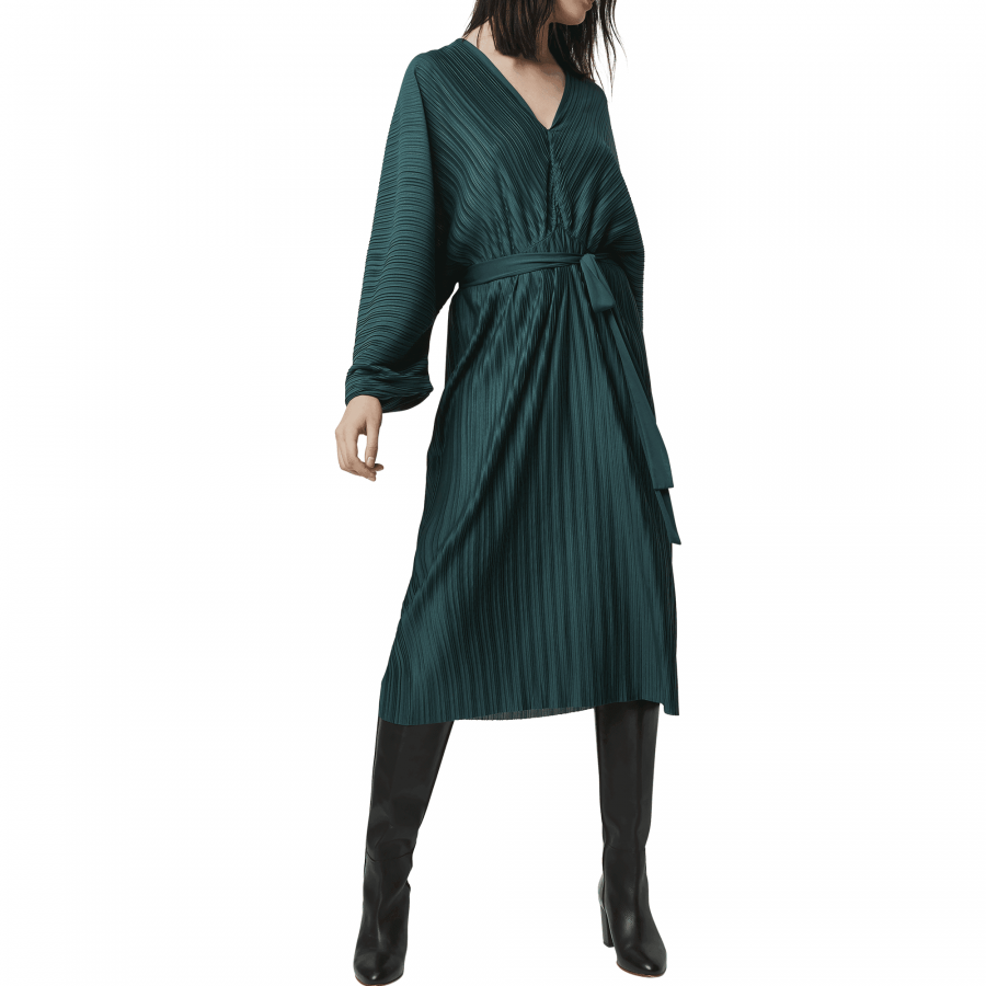 french connection emerald green dress